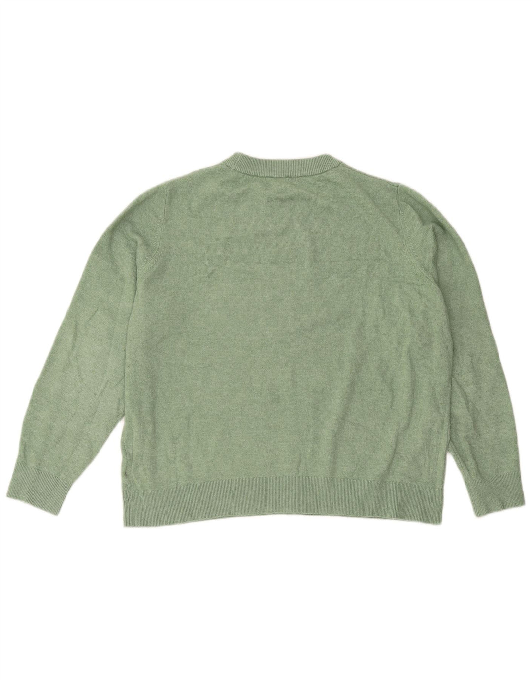 Marks & Spencer Pull surdimensionné à col rond pour femme UK 16 Large Vert