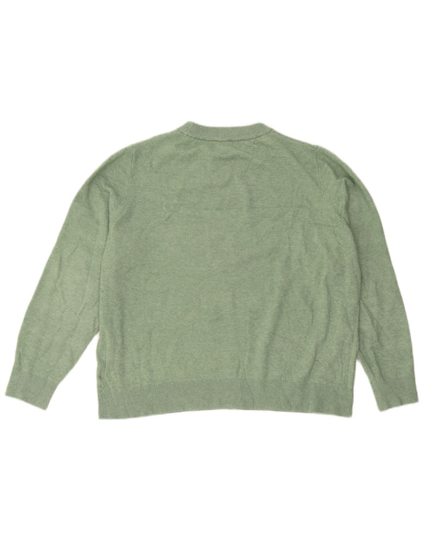 Marks & Spencer Pull surdimensionné à col rond pour femme UK 16 Large Vert