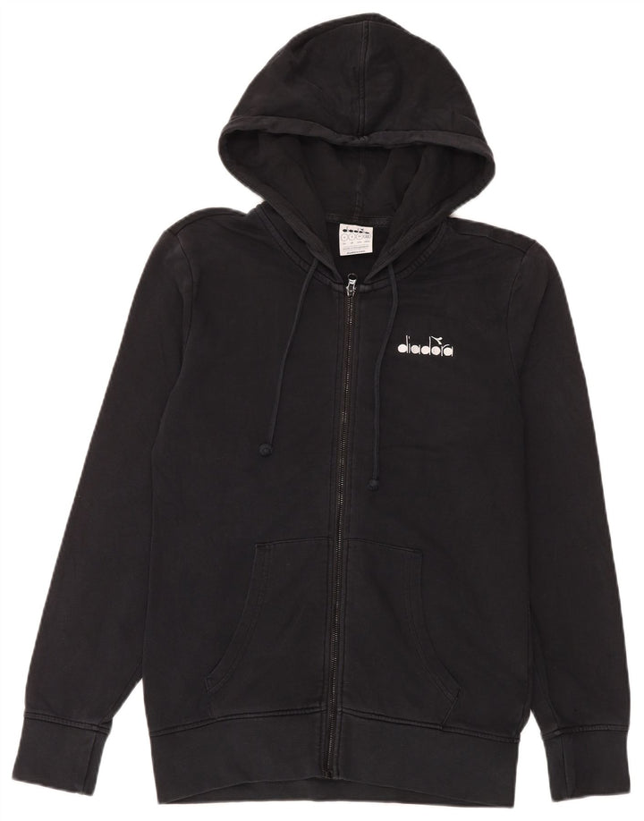 Diadora Pull à capuche zippé pour homme Petit Noir