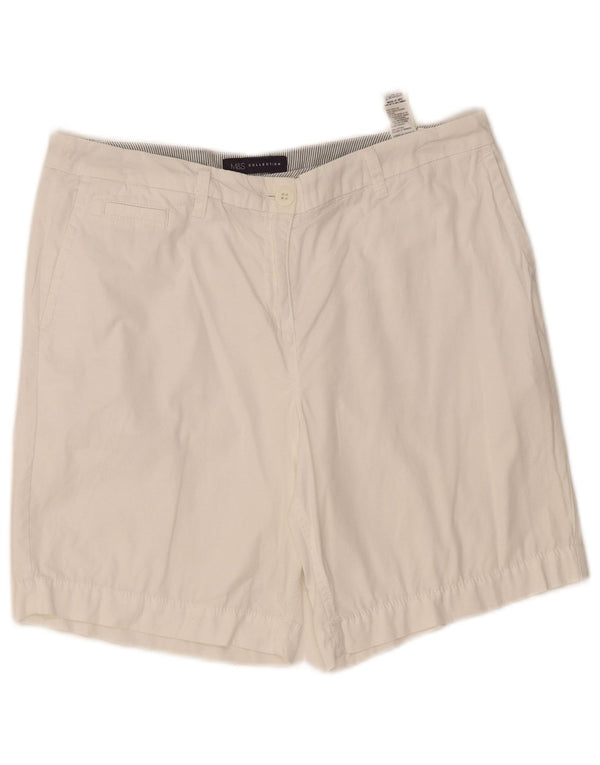 Marks & Spencer Short Chino Femme UK 12 Medium W34 Coton Blanc