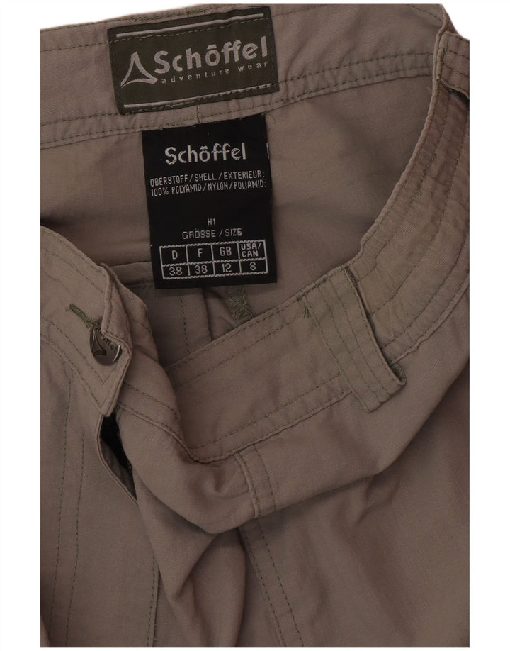SCHOFFEL Pantalon décontracté fuselé pour femme UK 12 Medium W28 L32 Gris