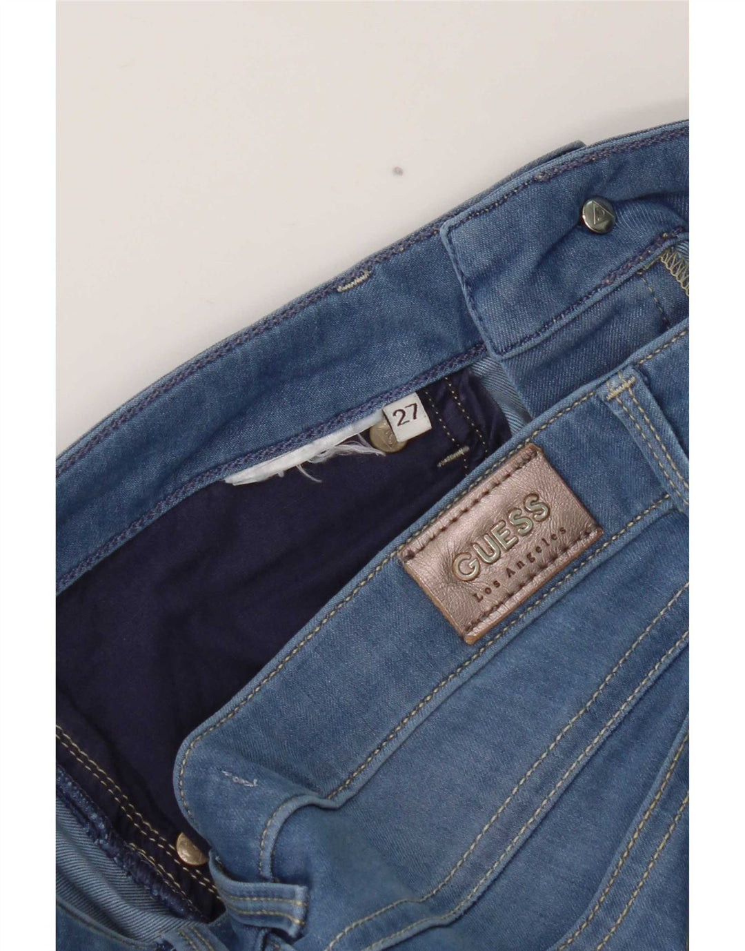 Guess Jean Skinny Femme W27 L28 Bleu