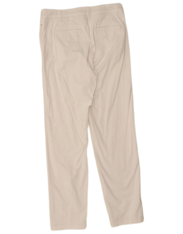 Marks & Spencer Pantalon chino droit pour femme UK 12 Medium W32 L30 Blanc