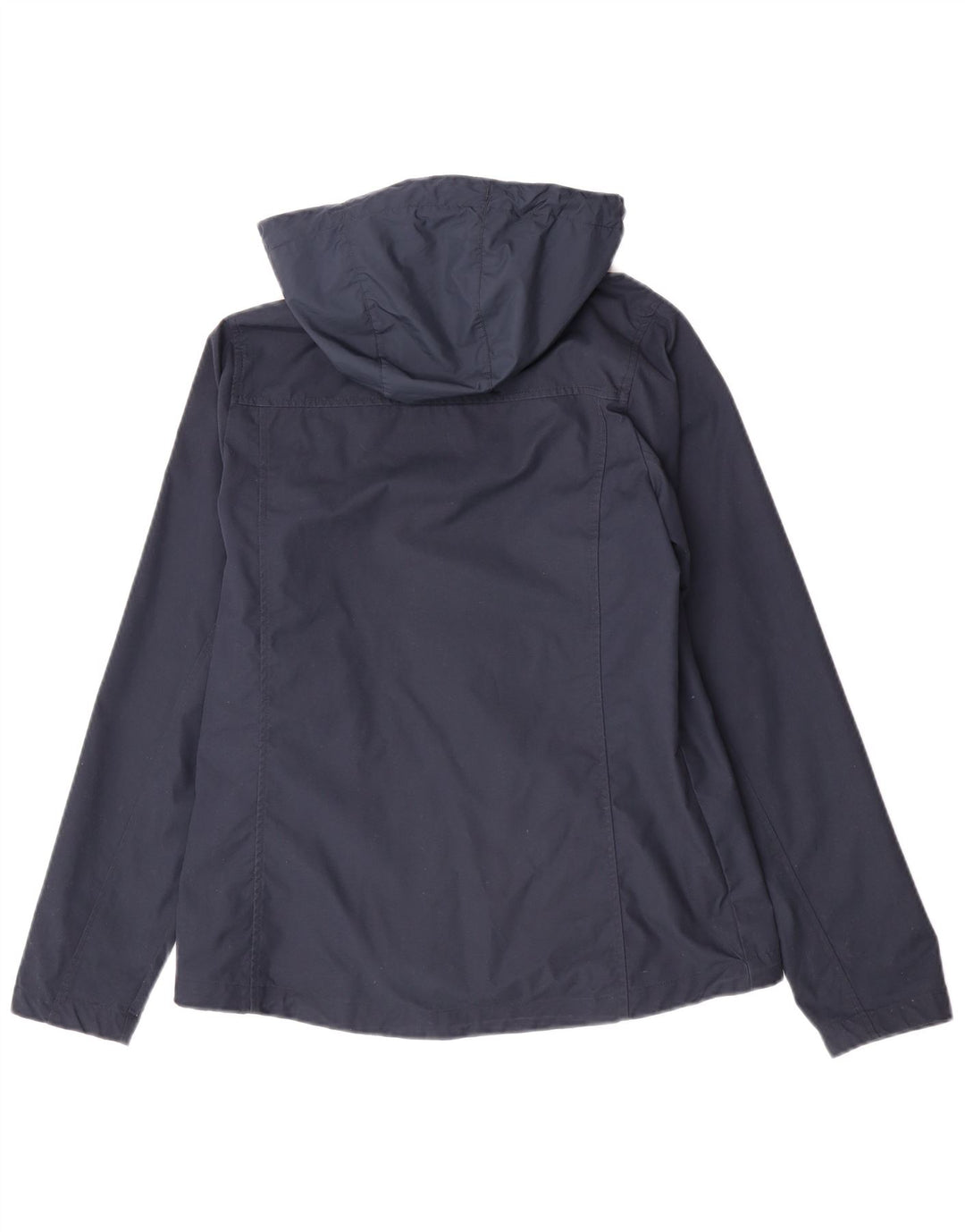 Jack Wolfskin Veste coupe-vent à capuche pour femme UK 12 Bleu marine moyen