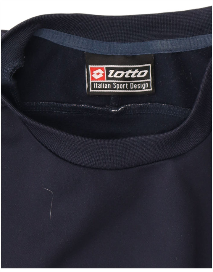 LOTTO Sweat-Shirt Graphique Homme Bleu Marine Moyen