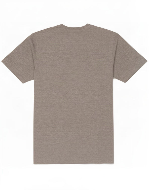 Crew Clothing T-Shirt Graphique Homme Petit Gris Moucheté Coton