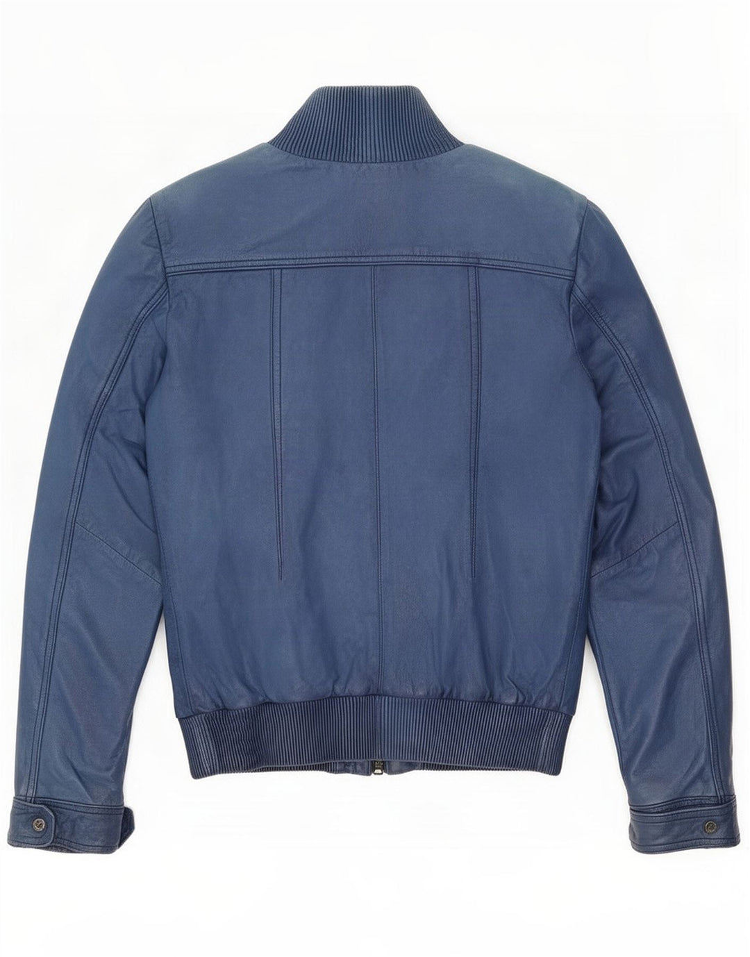 Bomboogie Veste en cuir pour femme UK 12 Bleu moyen