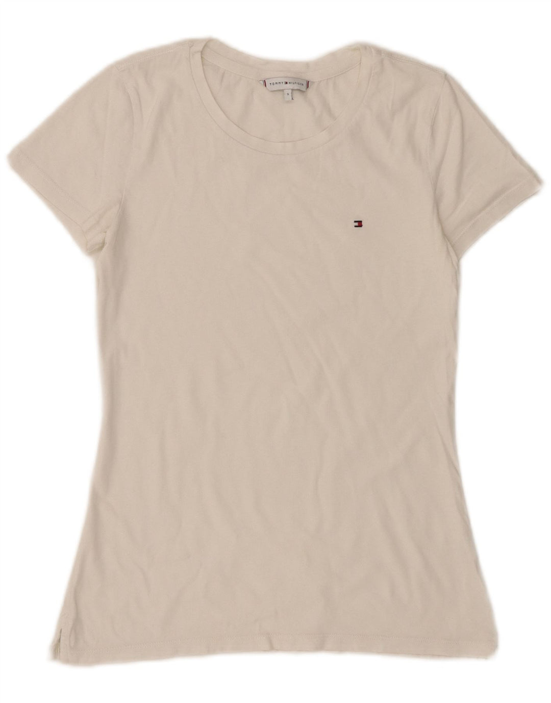 Tommy Hilfiger T-shirt pour femme UK 8 Small Blanc