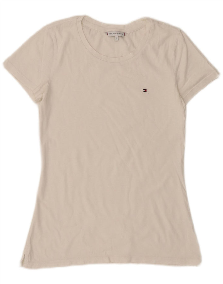 Tommy Hilfiger T-shirt pour femme UK 8 Small Blanc