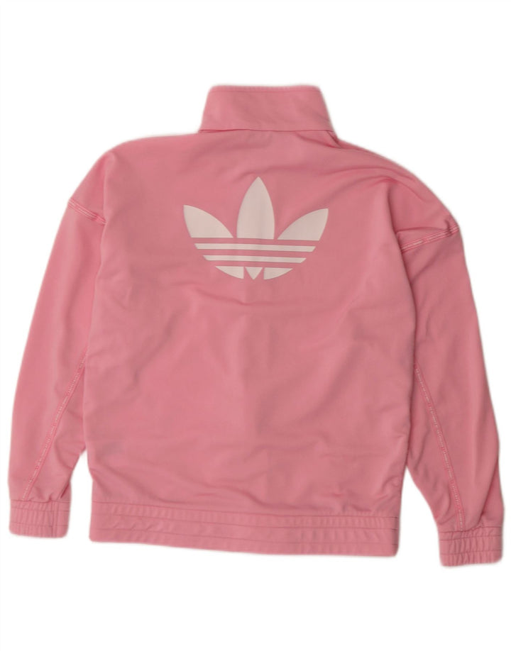 Adidas Veste de Survêtement Graphique Fille 11-12 Ans Rose Polyester