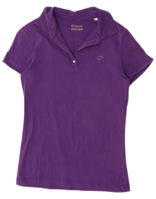 Lotto Polo Femme UK 14 Grand Violet Coton