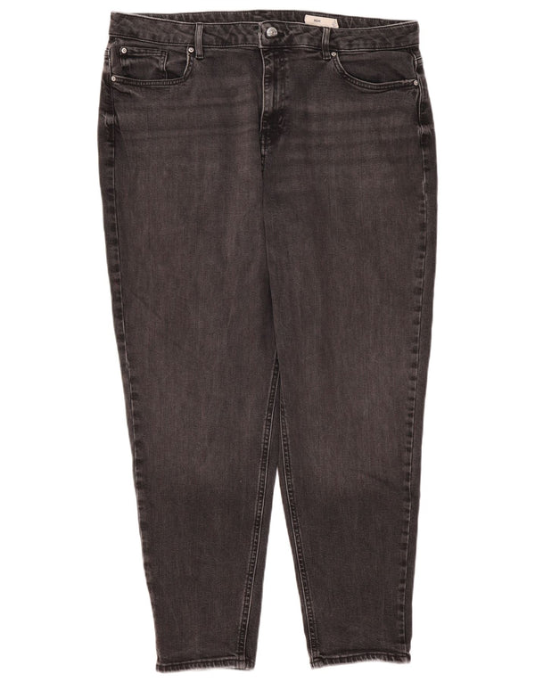 Marks & Spencer Jean Mom Tapered pour femme UK 20 2XL W40 L29 Coton noir