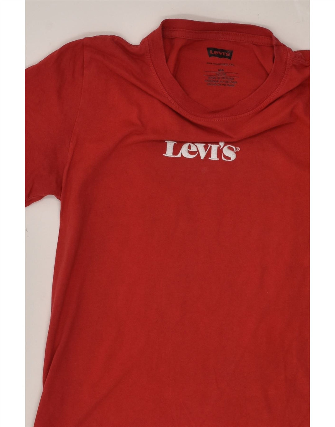 LEVI'S Boys Graphic T-Shirt Top 15-16 Years Red | Vintage Levi's | Thrift | Second-Hand Levi's | Used Clothing | Messina Hembry 
