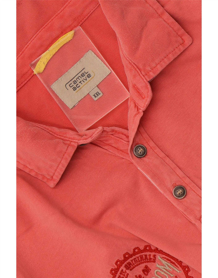 Camel Active Polo Graphique Homme 2XL Rose