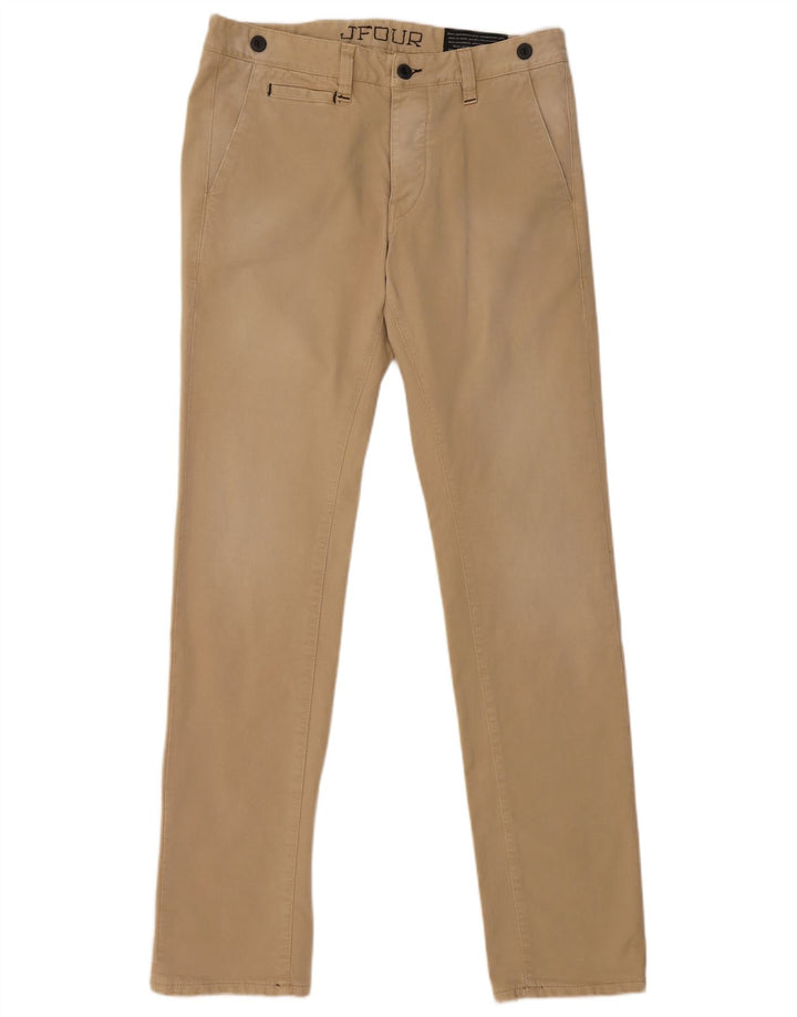 VINTAGE Pantalon Chino Slim Homme W32 L33 Coton Beige