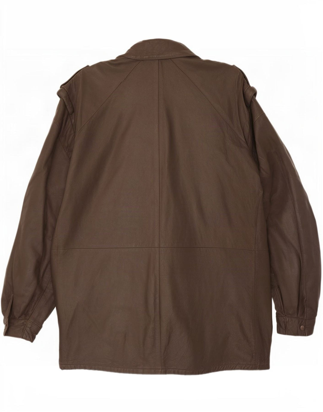veste en cuir militaire vintage pour hommes IT 54 2XL Marron