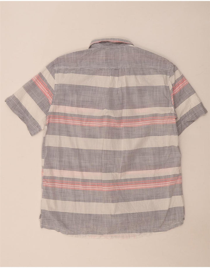 Joules Chemise à Manches Courtes Homme Grand Bleu Rayé Coton