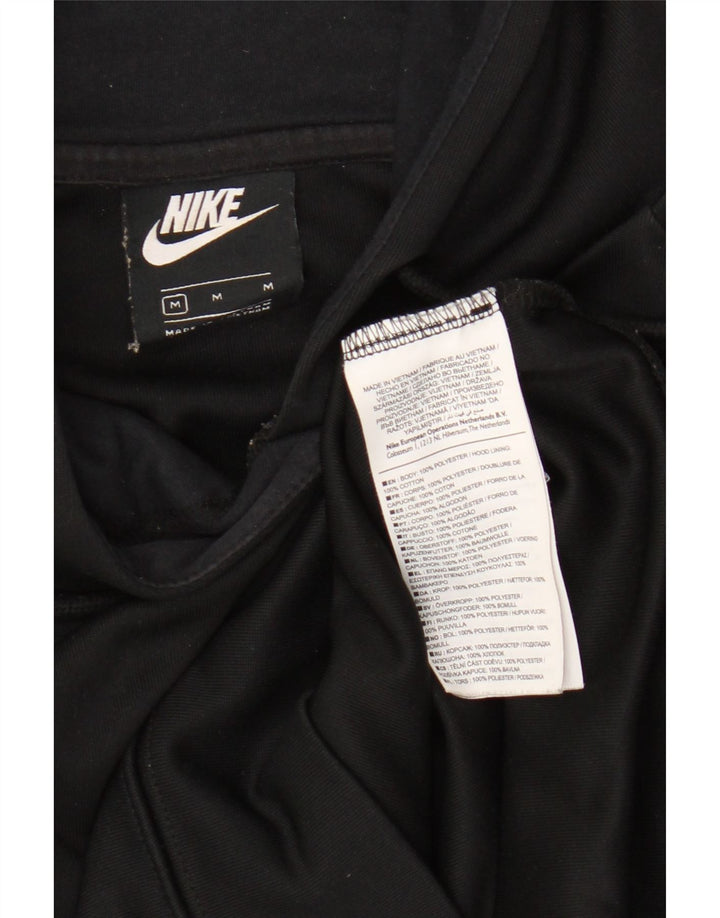 Nike Pull à capuche surdimensionné graphique pour femme UK 14 Noir moyen Polyester
