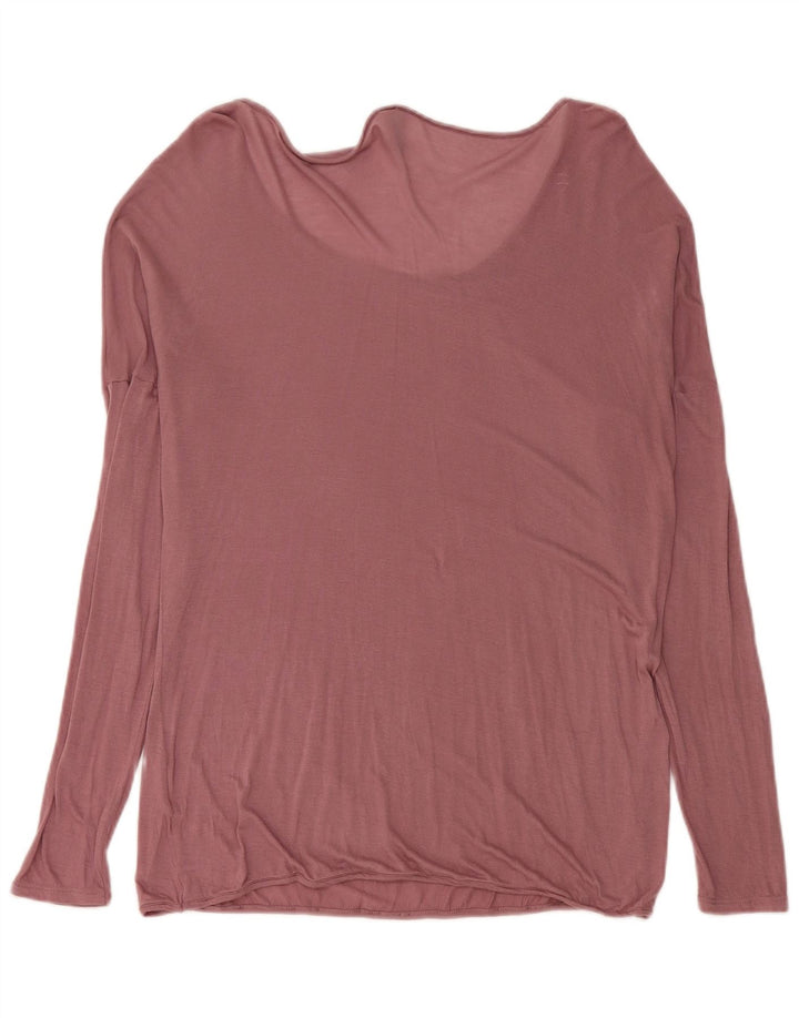 BENETTON Haut oversize à manches longues pour femme UK 44 Modal rose moyen