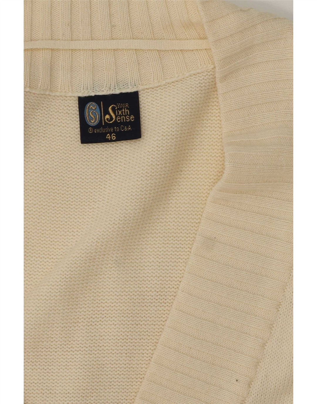 Your Sixth Sense Cardigan surdimensionné pour femme EU 46 XL Blanc cassé