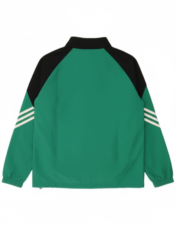 Adidas Veste de Survêtement Garçon 13-14 Ans XL Vert Colorblock Polyester