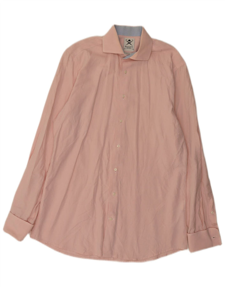 Hackett Chemise formelle coupe ajustée pour homme Taille 15 39 Coton rose moyen