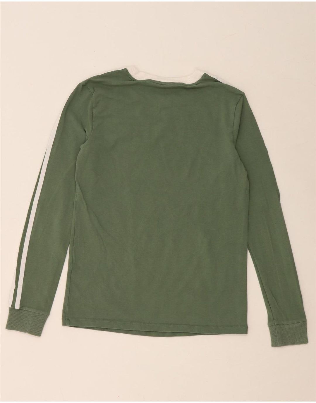 ADIDAS Haut à manches longues pour femme UK 10 Petit coton vert