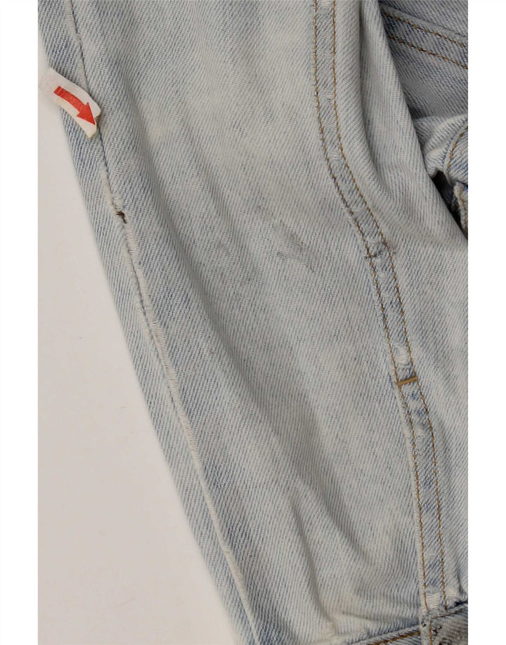 Topshop Veste en jean pour femme UK 10 Petit coton bleu