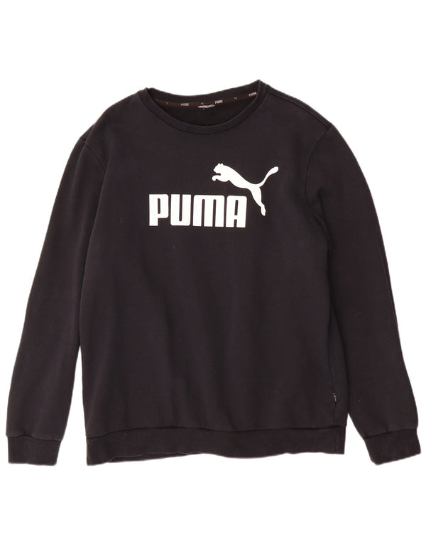 Puma Sweat-shirt graphique pour homme, grand, noir