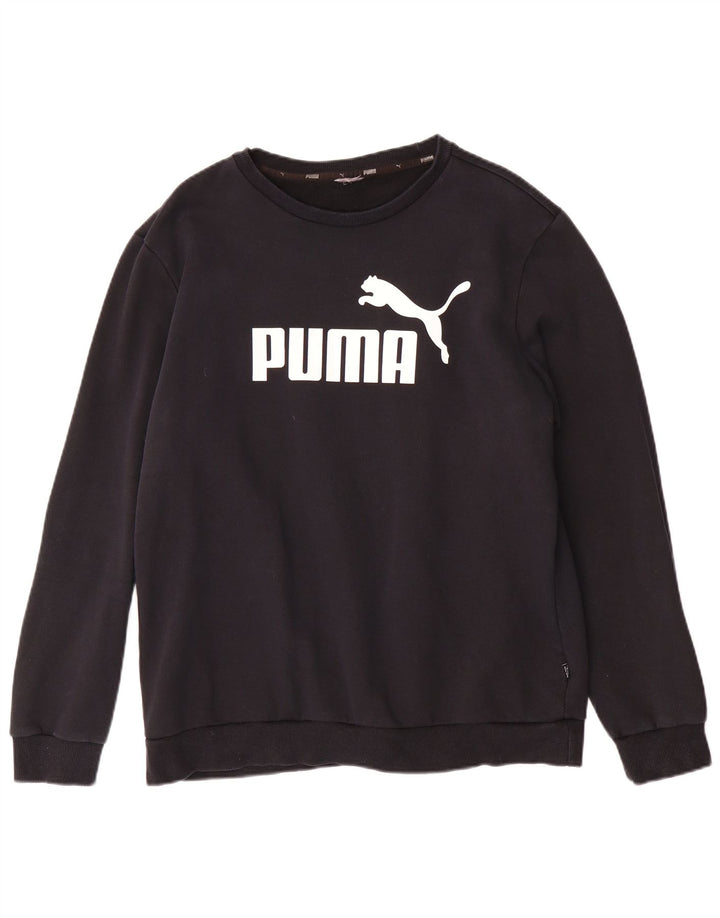 Puma Sweat-shirt graphique pour homme, grand, noir