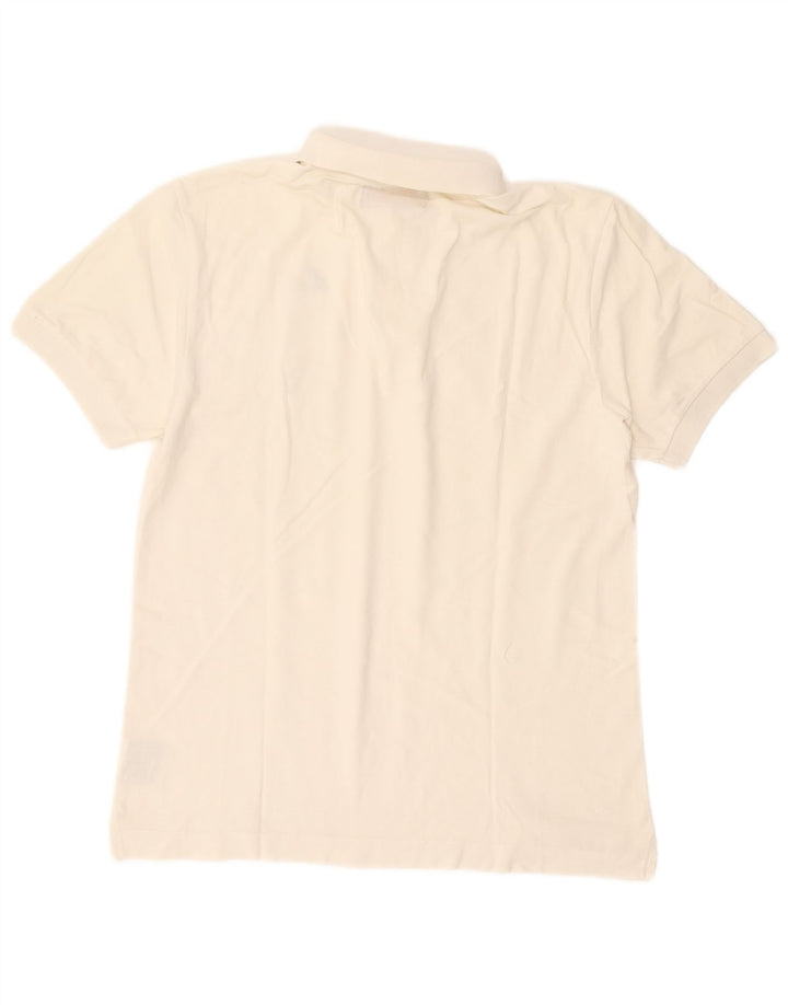 Kappa Polo Homme Blanc Cassé Moyen Coton