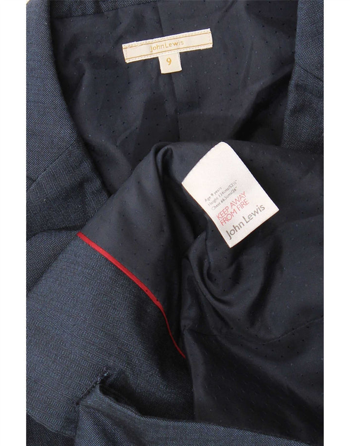 John Lewis Veste blazer à 2 boutons pour garçon 8-9 ans Bleu marine Polyester