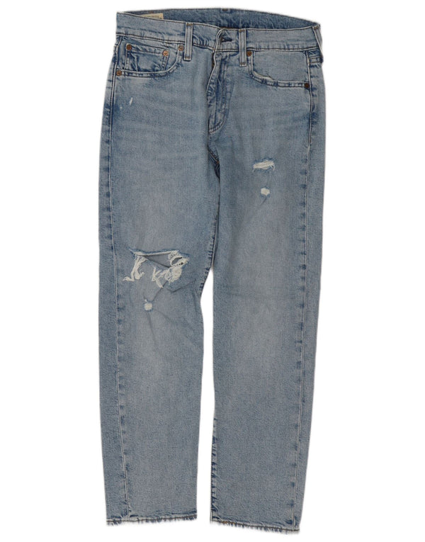 Levi's Jean 502 Fuselé Effet Déchiré W30 L30 Homme Bleu Coton