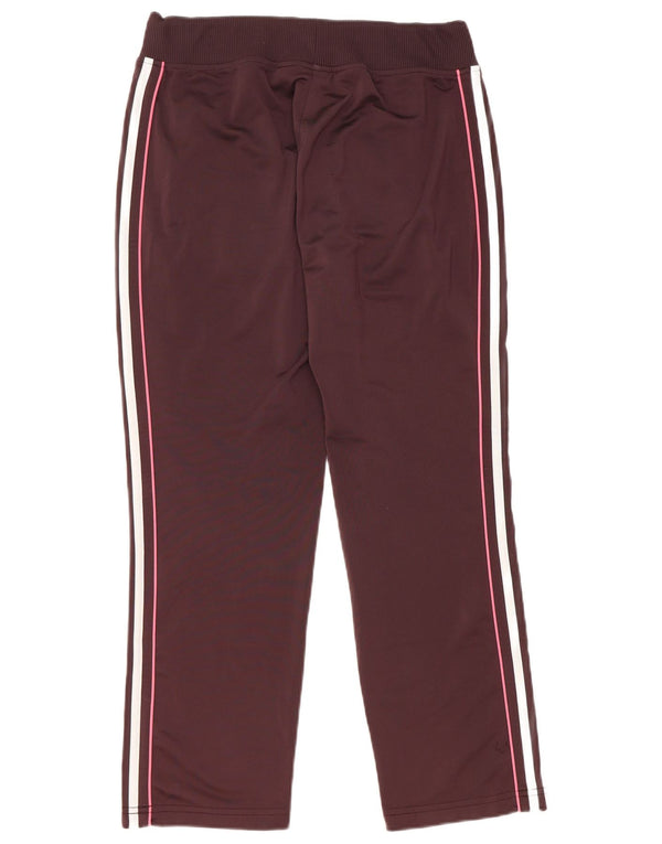 Adidas Pantalon de survêtement pour femme UK 14 Large Bordeaux Polyester