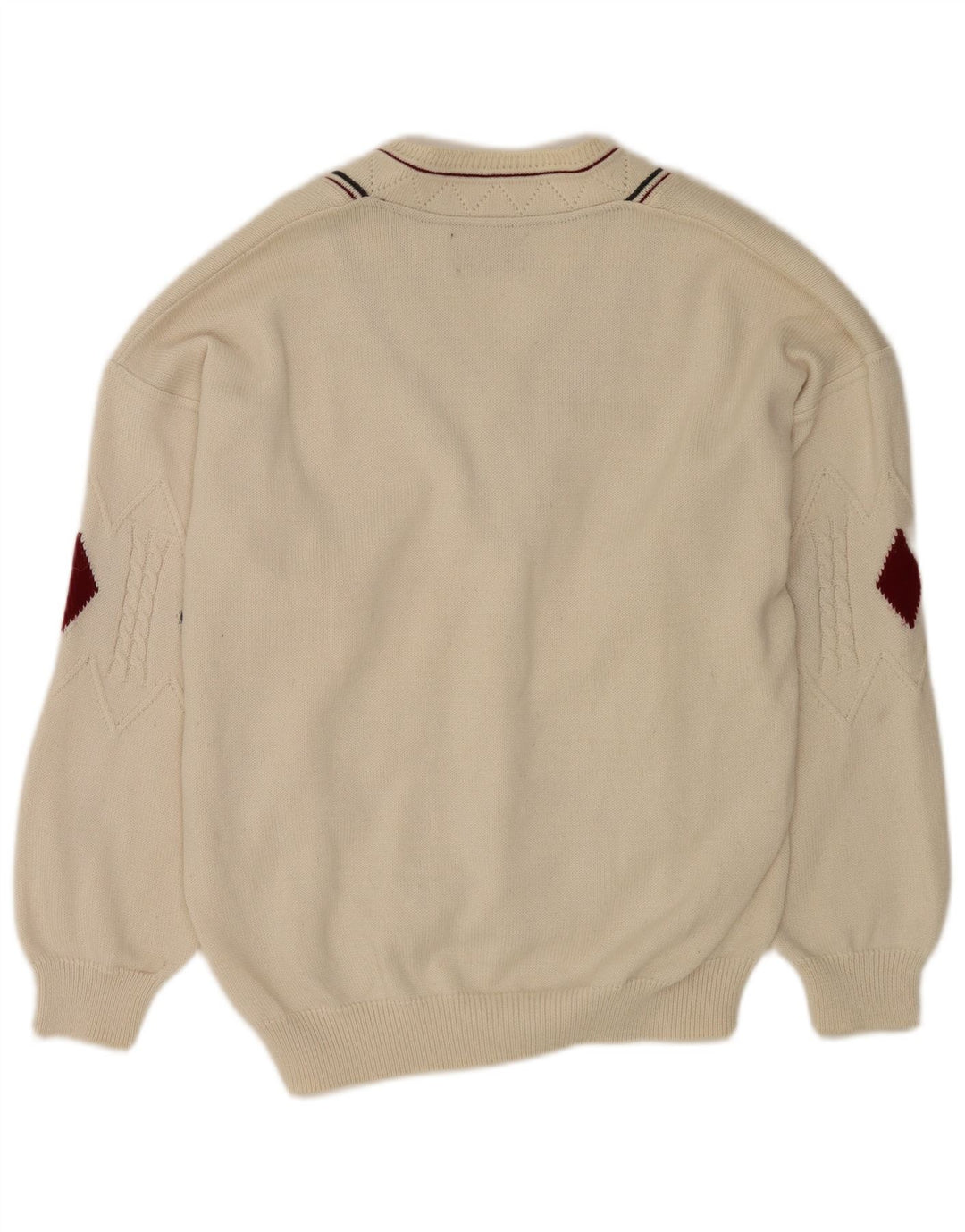 Il Granchio Pull Col V Homme Grand Blanc Argyle/Diamant