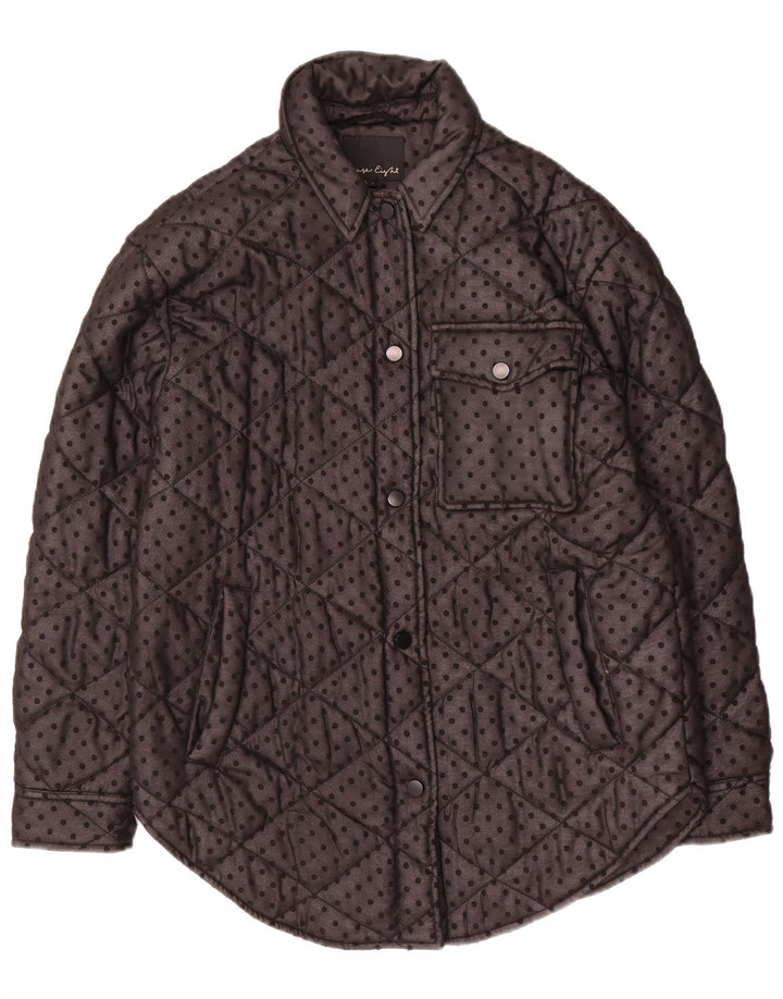 Phase Eight Veste matelassée surdimensionnée pour femme UK 8 Petit Noir à pois