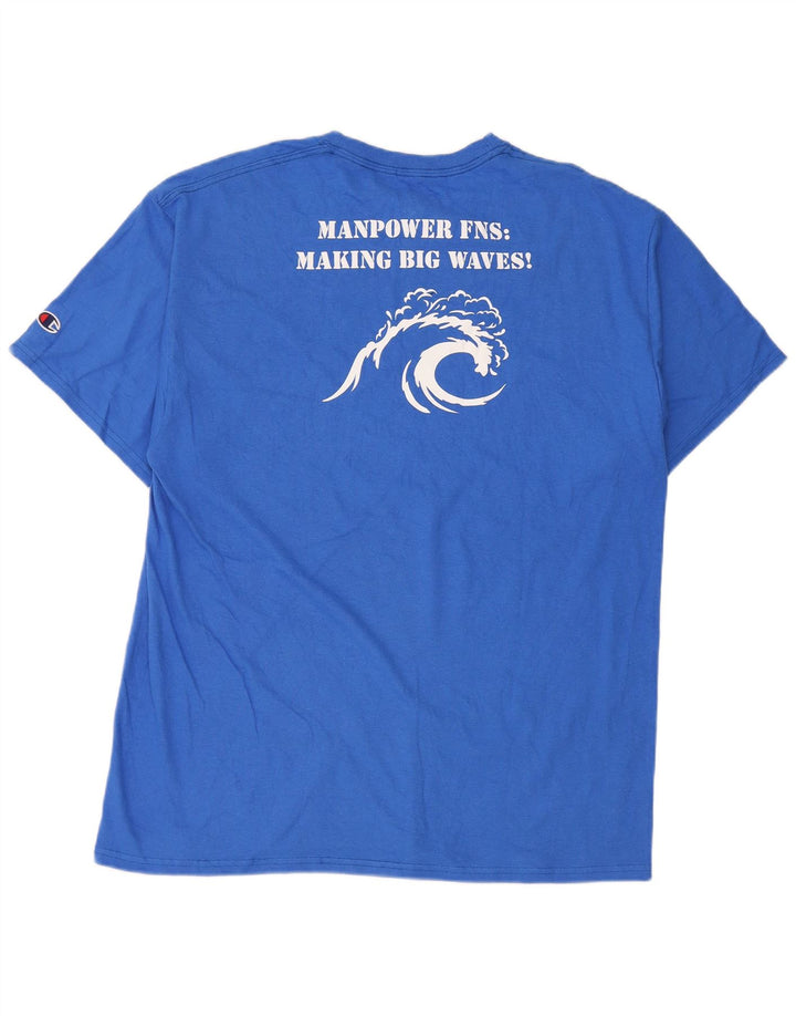 Champion T-Shirt Graphique Homme Grand Bleu