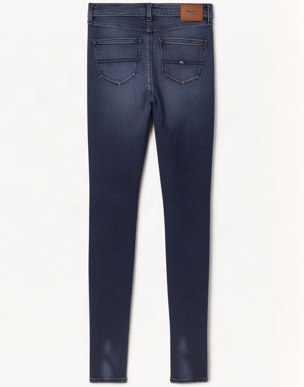 Tommy Hilfiger Jean skinny pour homme W26 L32 Bleu Coton