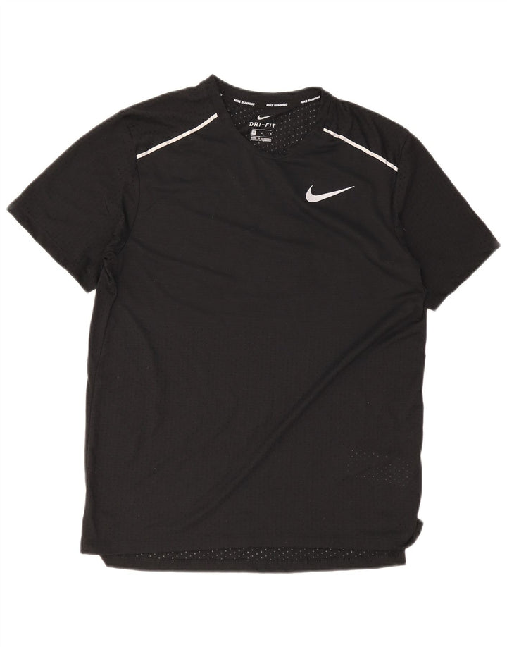 Nike Hommes Dri Fit T-Shirt Haut Noir Moyen Polyester