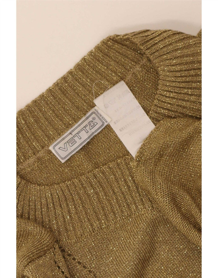 Vetta Pull Col Bateau Femme IT 44 Laine Kaki Moyen