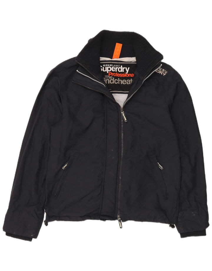 SUPERDRY Veste de pluie The Windcheater Graphic pour homme UK 40 Large Bleu marine
