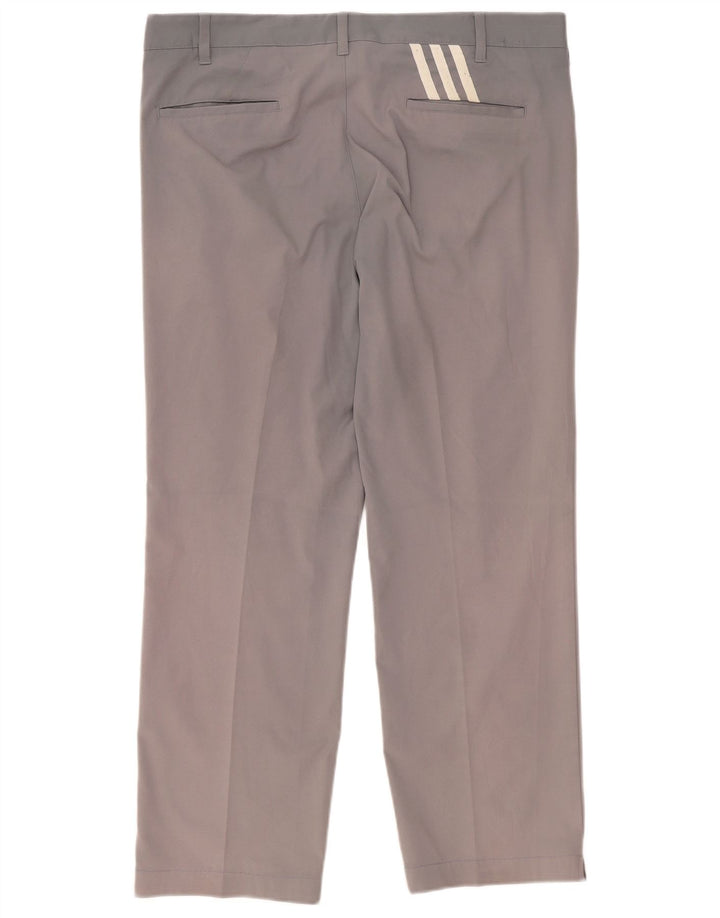 Adidas Pantalon Chino Droit Homme W38 L29 Gris Polyester