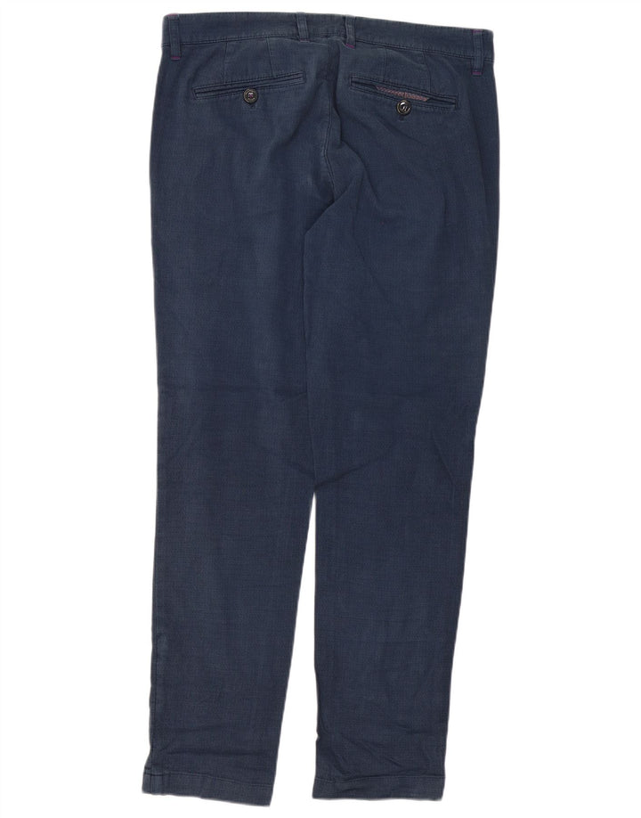 Ted Baker Pantalon de Costume Slim Homme W34 L32 Bleu Marine Coton
