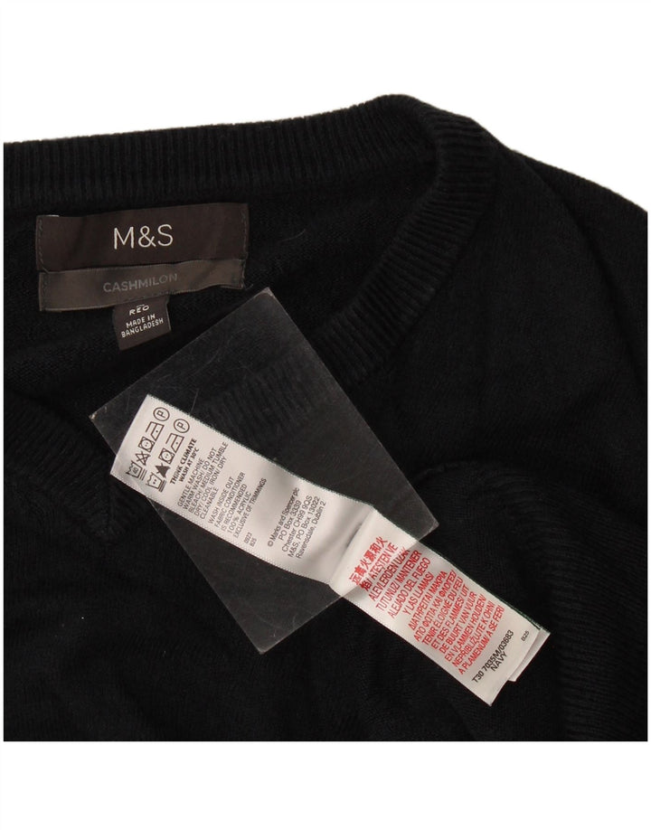 Marks & Spencer Pull col V Homme Bleu Marine Moyen Acrylique