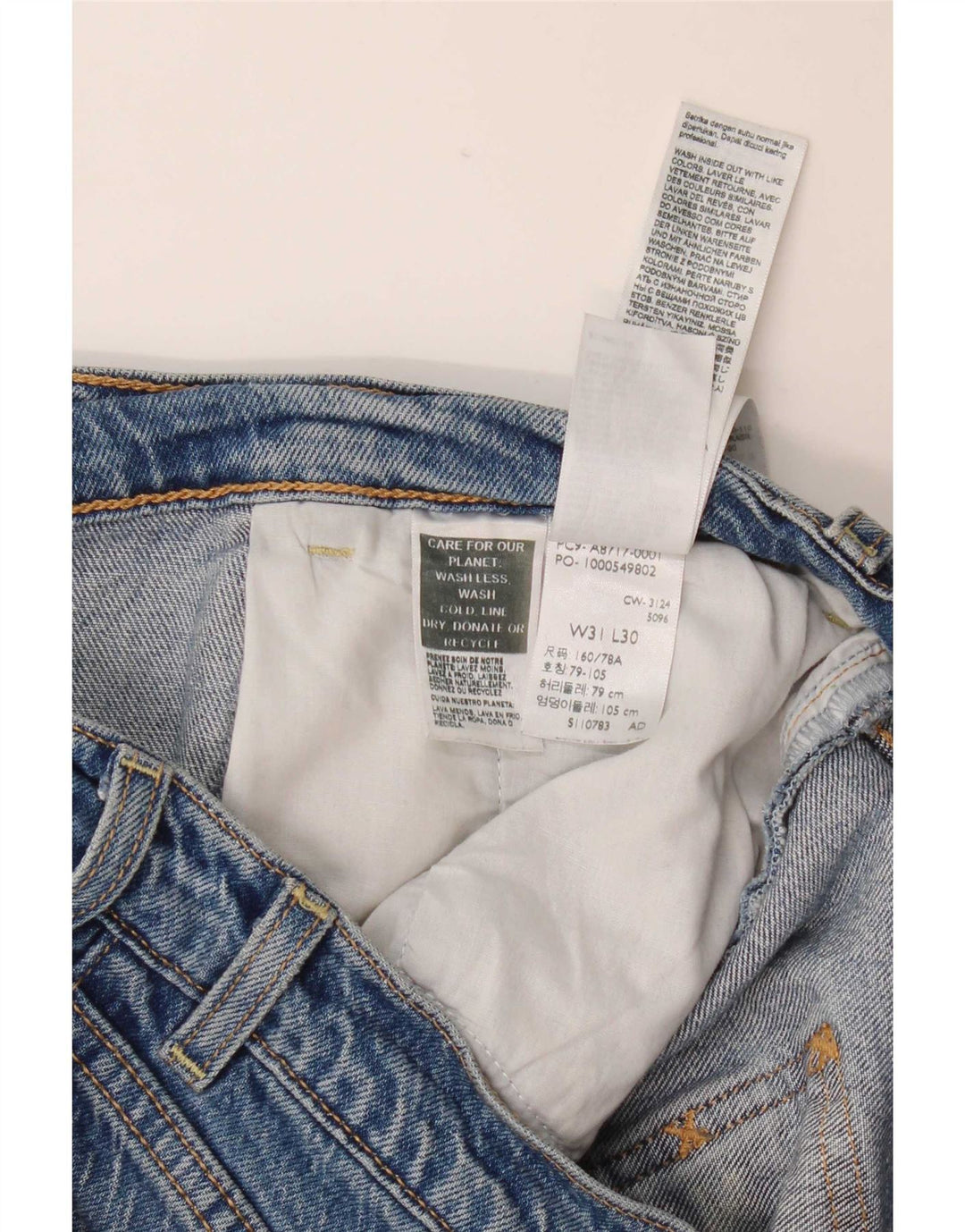Levi's Jean Flare Ribcage Bell W31 L30 Femme Bleu Coton