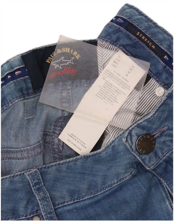 Paul & Shark Jean Droit Stretch Homme W38 L33 Bleu Coton
