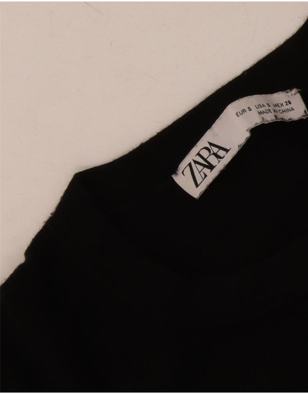 Zara Pull ras du cou pour femme UK 10 Petit Noir