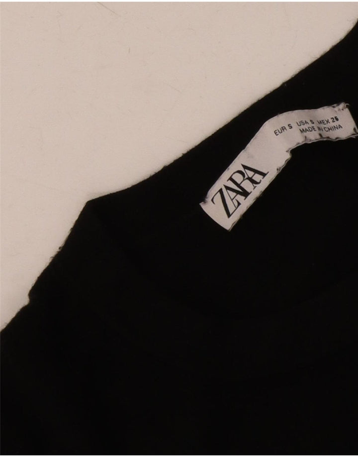 Zara Pull ras du cou pour femme UK 10 Petit Noir