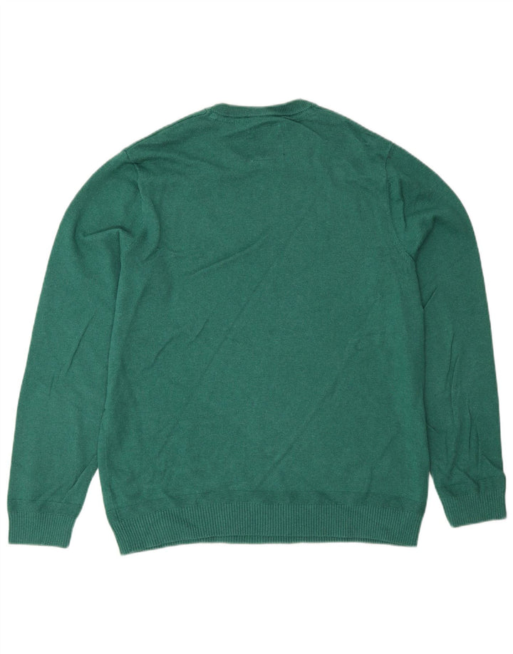 Fat Face Pull Col Ras du Cou Homme Vert Moyen Coton
