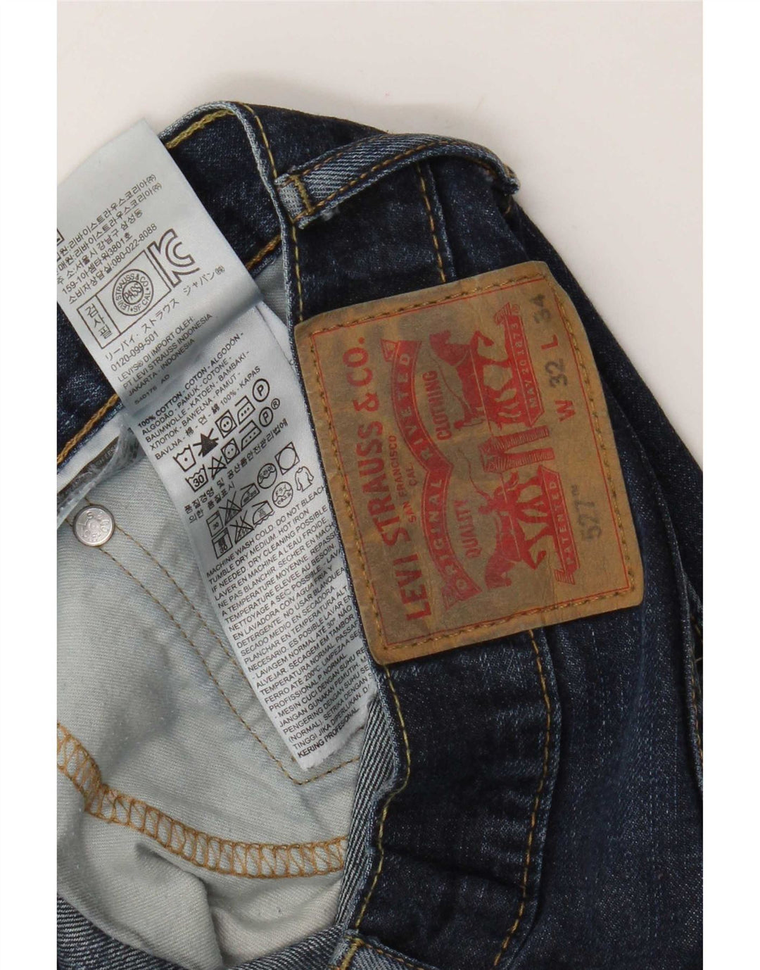 Levi's Jean Bootcut Homme W32 L28 Bleu Coton